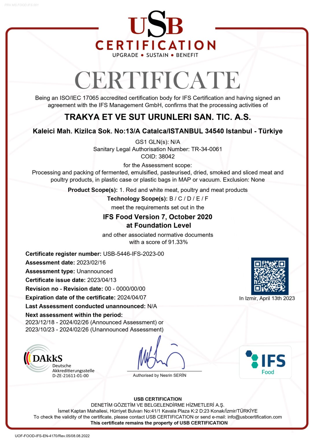 HFC quota certificate for EU and UK
