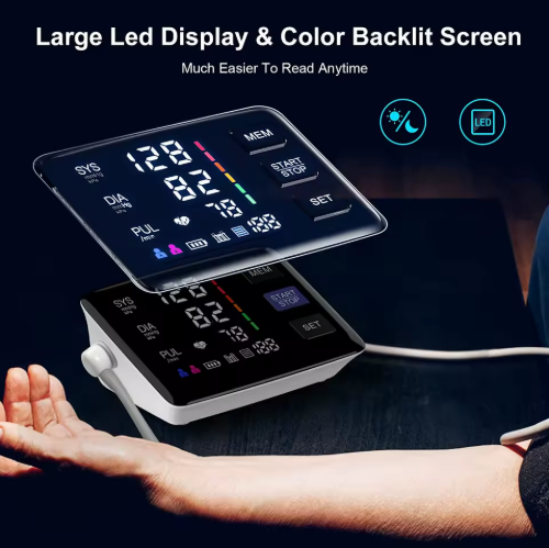 OEM Bp Monitor Upper Arm Smart Sphygmomanometer Automatic Bp Machine Digital BP Monitor Digital Upper Arm Blood Pressure Monitor