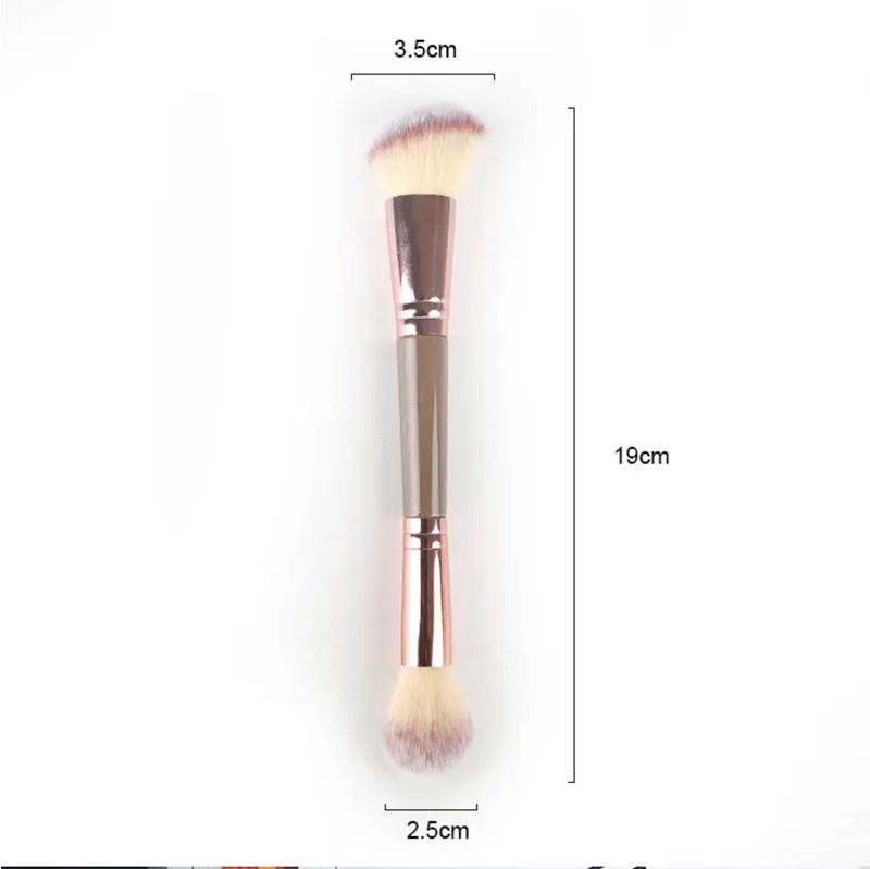 High Quality Wholesale Double Sided Makeup Brushes Blusher Powder Concealer Brush Cruelty Free Cosmetic Brush