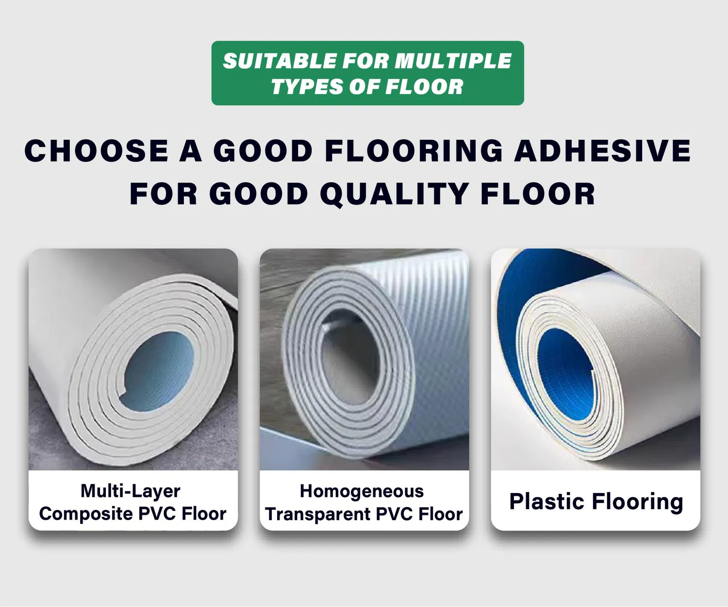 Tile Adhesive Easy Application PVC Adhesive for Self-Leveling Flooring