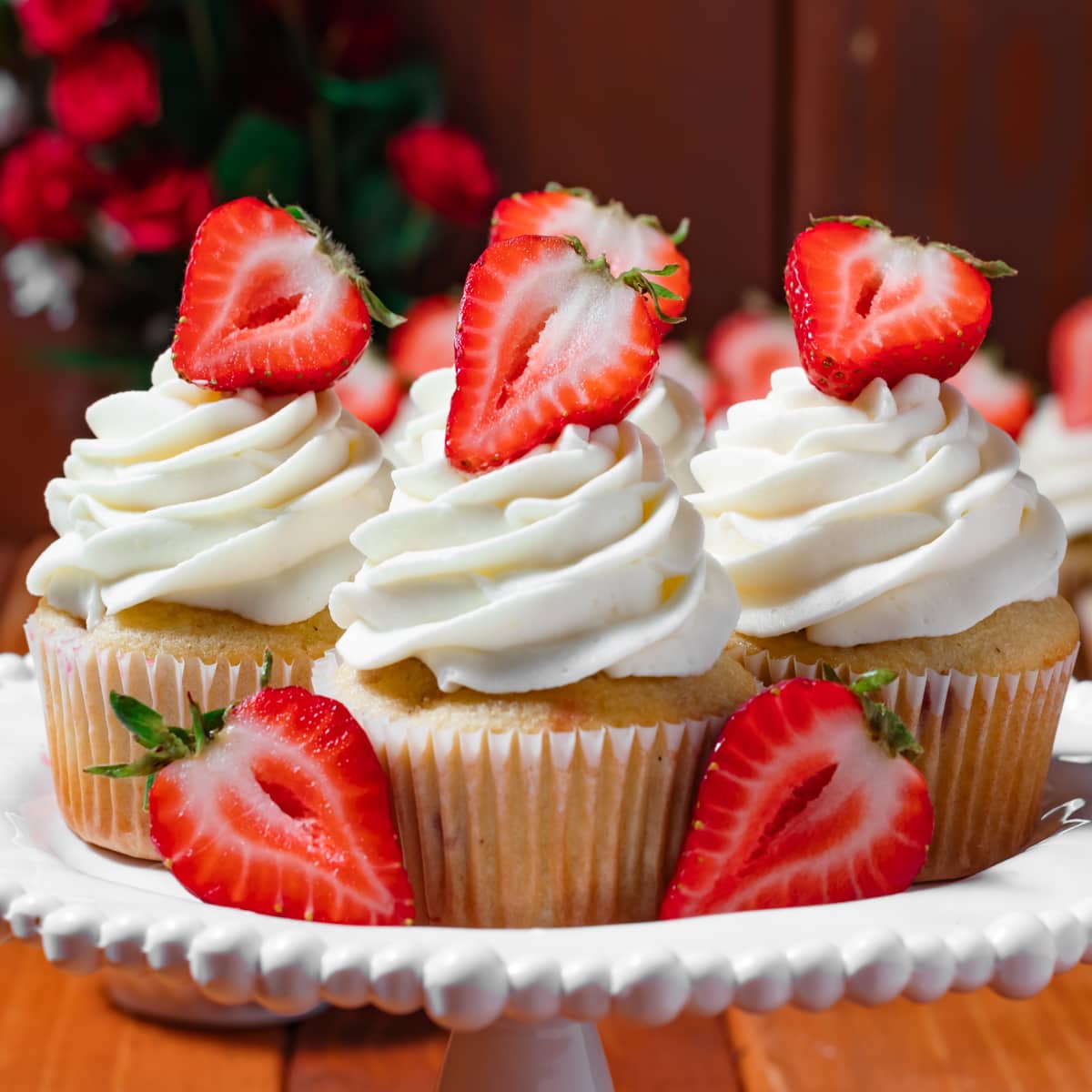 Cupcake Filled Strawberry